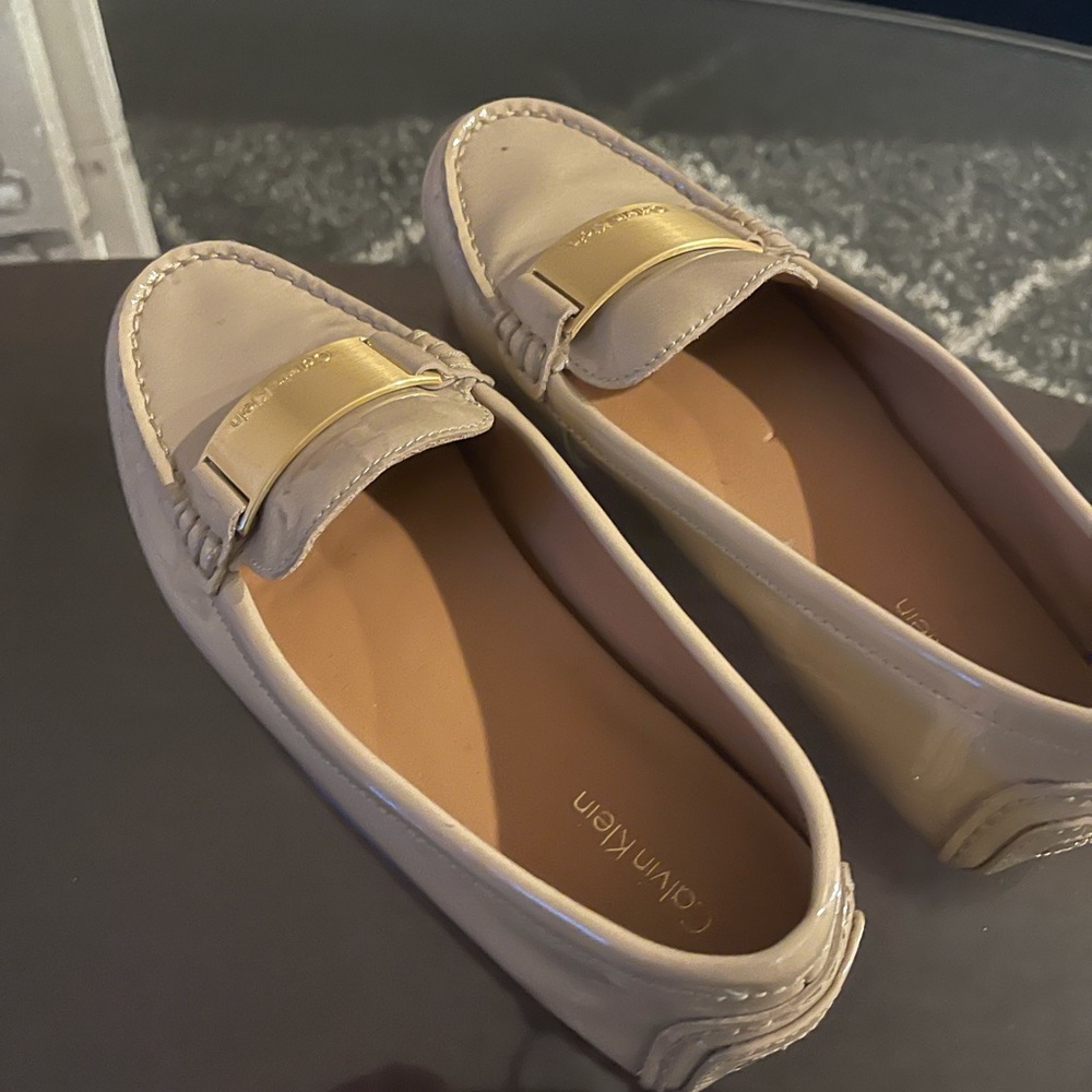 Calvin Klein Patent Leather Loafers.